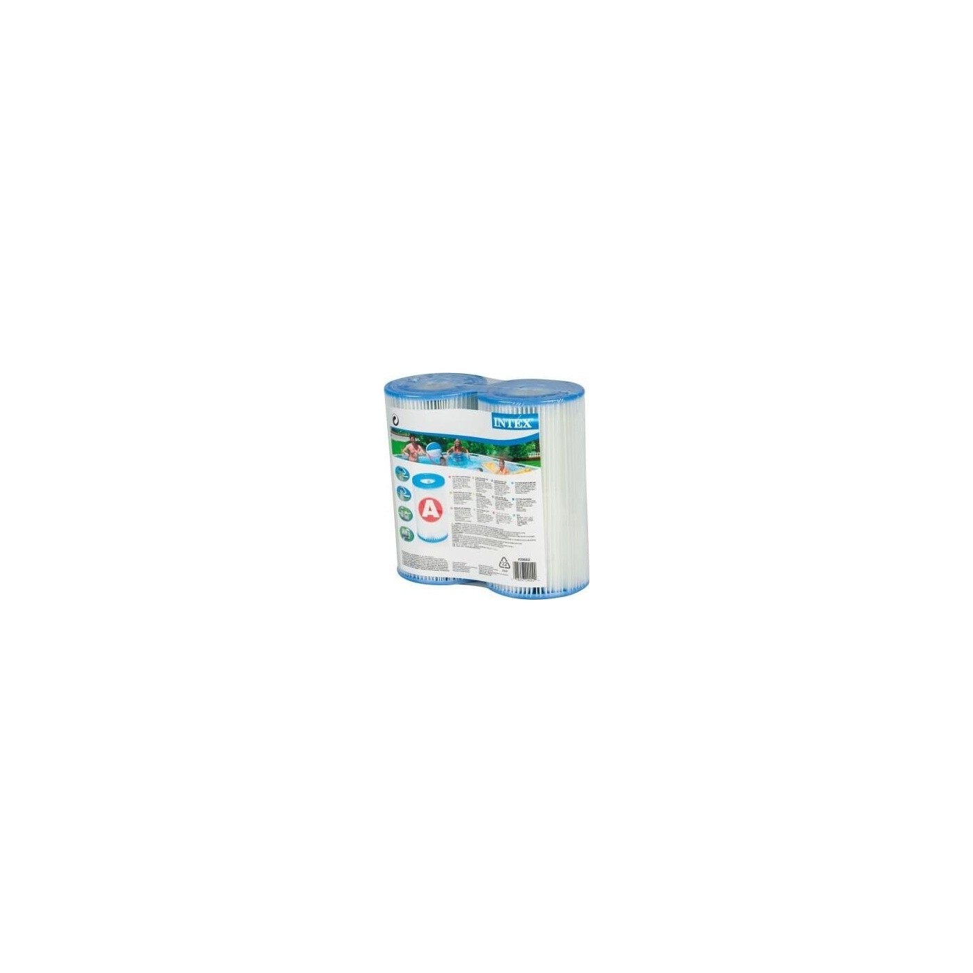 Intex Ανταλλακτικό Φίλτρο Πισίνας Cartridge A Twin Pack Πακέτο 2 Φυσιγγίων A