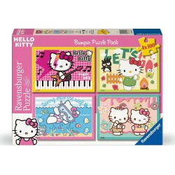 Ravensburger Παζλ 4x100 Τεμ. Hello Kitty 12004159 4005555041597