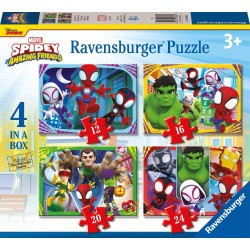 Ravensburger Spiderman Παζλ 4 σε 1 Spidey and Friends 12001064 4005555010647