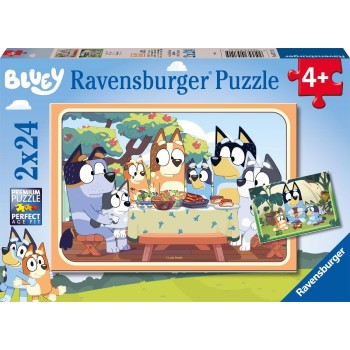 Ravensburger 2x24 pcs Puzzle Bluey 05711 4005556057115