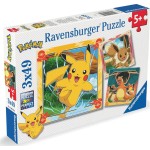 Ravensburger 3x49 pcs Puzzle Pokemon Pikatchu 12004062 4005555040620
