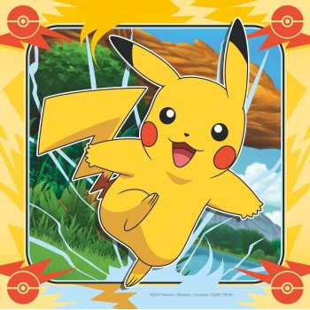 Ravensburger 3x49 pcs Puzzle Pokemon Pikatchu 12004062 4005555040620