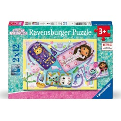 Ravensburger 2x12 pcs Puzzle Gabbys Dollhouse 05709 4005556057092
