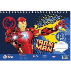 Diakakis imports Marvel Avengers Μπλοκ Ζωγραφικής Iron MAN 23X33 40Φυλ Αυτοκ-Στενσιλ- 2Σελ ΧΡ - 1 Τμχ 000506304 5205698748349