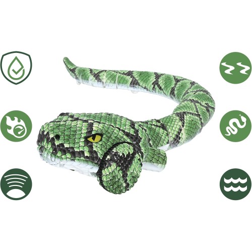 Lexibook Power Python RC, Τηλεκατευθυνόμενος R/C Αμφίβιος Πύθωνας 2.4Ghz, Land And Water Mode 25.SNAKE0 3380743104119