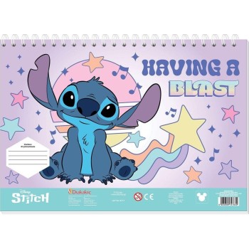 Diakakis imports Μπλοκ Ζωγραφικής Lilo And Stitch 23X33 40Φυλ Αυτοκ-Στενσιλ- 2Σελ ΧΡ - 1 Τμχ 000564982 5205698747830