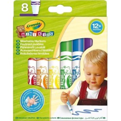 Crayola 8Τεμ. Minikids Μαρκαδόροι First Markers 8324 5010065083240