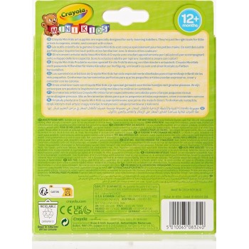 Crayola 8Τεμ. Minikids Μαρκαδόροι First Markers 8324 5010065083240