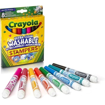 Crayola Stamping Pens, 8 Pcs 58-8129 071662081294