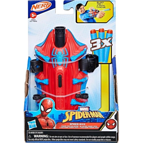 Hasbro nerf spider-man thwip-tech blaster, includes 3 darts, web shooter, roleplay F8846 / F8970 5010996213075