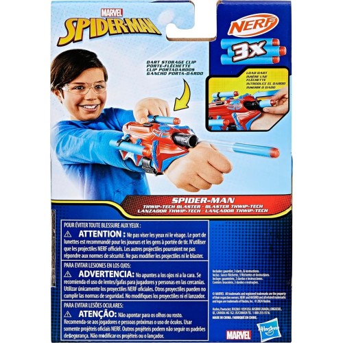 Hasbro Το NERF Spider-Man Thwip-Tech Blaster, Περιλαμβάνει 3 Βελάκια F8846 / F8970 5010996213075