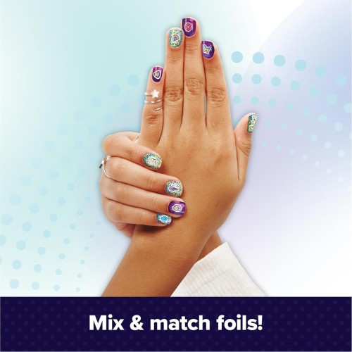 Spin Master Cool Maker, Go Glam Foil Nails Kit με 6 φύλλα λάμψης και νυχιών 105946 681147046719