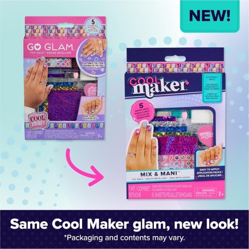 Spin Master Cool Maker, Go Glam Foil Nails Kit με 6 φύλλα λάμψης και νυχιών 105946 681147046719