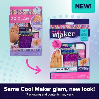 Spin Master cool maker, go glam foil nails kit with 6 sheets of shimmer foil and nail s 105946 681147046719