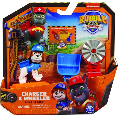 Spin Master Paw Patrol: Rubble & Crew - Charger & Wheeler Build-It Pack (20141514) 103720 778988460146