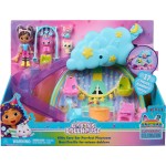 Spin Master gabbys dollhouse, kitty  ear purrfect playroom, 17-piece playset with 4 toy 105933 681147042834