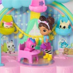 Spin Master gabbys dollhouse, kitty  ear purrfect playroom, 17-piece playset with 4 toy 105933 681147042834