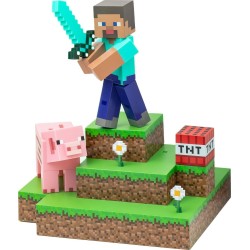 Paladone: minecraft - steve diorama light (pp9463mcf) 075934 5055964785420