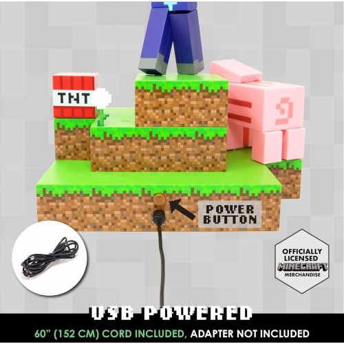 Paladone: minecraft - steve diorama light (pp9463mcf) 075934 5055964785420