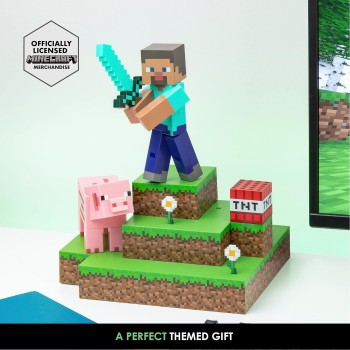 Paladone: minecraft - steve diorama light (pp9463mcf) 075934 5055964785420