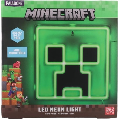 Paladone: minecraft - creeper wall mountable led neon light (pp14020mcfvn) 099995 5056577744842