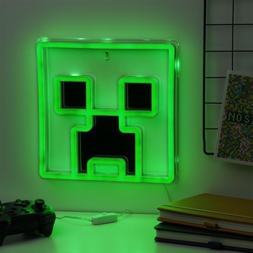 Paladone: minecraft - creeper wall mountable led neon light (pp14020mcfvn) 099995 5056577744842