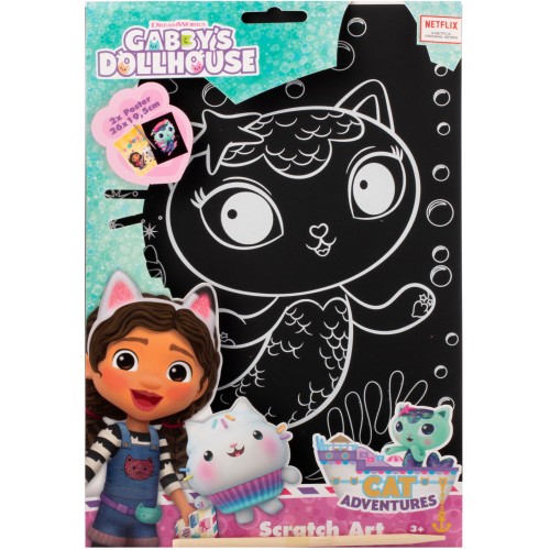 canenco Gabbys Dollhouse Gabby's Dollhouse Scratch Art GD23346 8719668013490