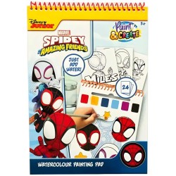 canenco Spiderman Spidey Watercolor Drawing Pad 24 Pages SP24355 8719668018334