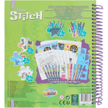 canenco Disney Stitch Stitch Activity Stencil Book Color And Create ST24356V 8719668030879