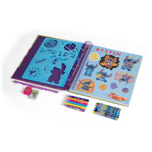 canenco Disney Stitch Stitch Activity Stencil Book Color And Create ST24356V 8719668030879
