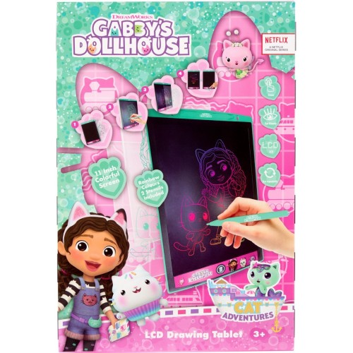 canenco Gabbys Dollhouse Gabby's Dollhouse LCD Drawing Tablet Rainbow GD24380 8719668024236