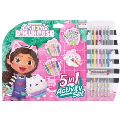 canenco Gabbys Dollhouse Gabby's Dollhouse 5 Σε 1 Σετ Δραστηριοτήτων Χρωματισμού GD24306 8719668018693