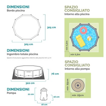 INTEX 10Ft X 30In Prism Frame Pool Set 26702NP 6941057414270