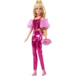 Mattel Barbie Deluxe Style Fashion Doll 5 in Metallic Pink Outfit With Corset Top and Accessories, Blonde JFP40 194735303083