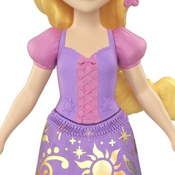 Mattel Disney Princess Rapunzel Posable Small Doll In Shiny Outfit With Removable Skirt, Inspired By Movie HPL55 / JBX42 1947352