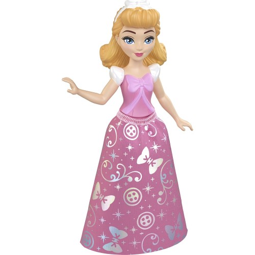 Mattel Disney Princess Cinderella Posable Small Doll in Shiny Outfit With Removable Skirt, Inspired by Movie HPL55 / JBX45 19473