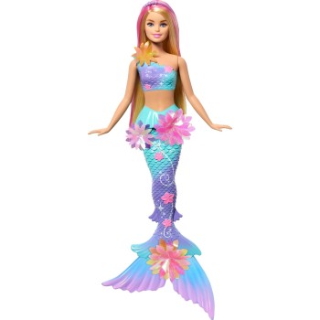 Mattel Barbie Flower Magic Mermaid Toy Doll With Surprise Blooming Flowers Feature & Pearl Headband Accessory JDM72 194735287925