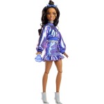 Mattel Barbie Deluxe Style Fashion Doll 7 In Metallic Blue Top And Skirt With Accessories, Brunette JFP42 194735303090