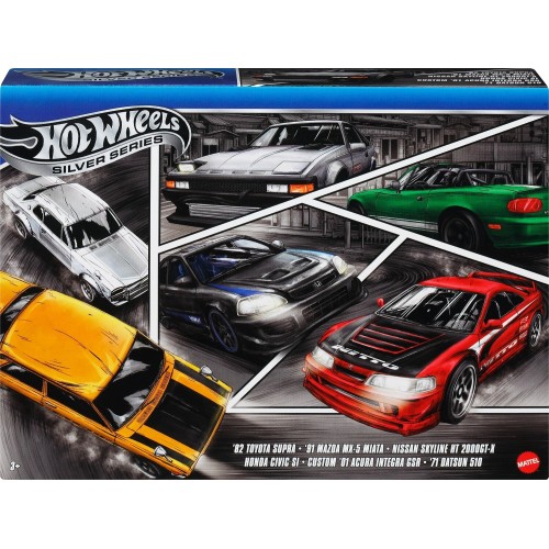 Mattel Hot Wheels 1:64 Scale Die-Cast Toy Cars, Set Of 6 Japanese Vehicles (Styles May Vary) JBY77 194735266876