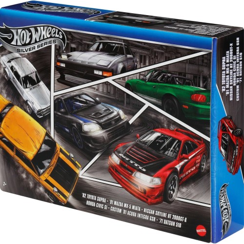 Mattel Hot Wheels 1:64 Scale Die-Cast Toy Cars, Set Of 6 Japanese Vehicles (Styles May Vary) JBY77 194735266876