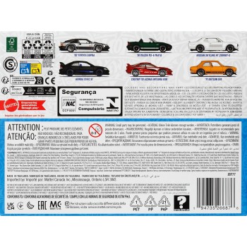 Mattel Hot Wheels 1:64 Scale Die-Cast Toy Cars, Set Of 6 Japanese Vehicles (Styles May Vary) JBY77 194735266876