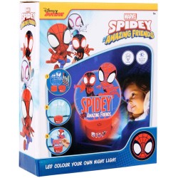 canenco Spiderman Spidey Χρωματίστε Το Δικό Σας Νυχτερινό Φως LED SP60198 8719668017382