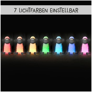MegaLight Shaun The Sheep - Shaun Το Πρόβατο LED Φωτιστικό (11Cm) 185088.ML.00.01 4064252007787