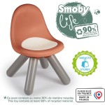 Smoby Life - children's chair Terracotta - made of recycled material, UV -resistant, stable plastic, Fri inside and drauen, from
