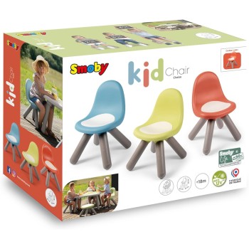 Smoby Life - children's chair Terracotta - made of recycled material, UV -resistant, stable plastic, Fri inside and drauen, from