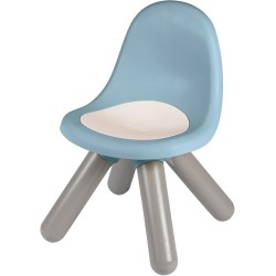 Smoby life - children's chair blue - made of recycled material, UV -resistant, stable plastic, Fr in inside and drauen, from 18 