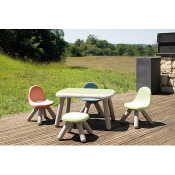 Smoby Life - Children's Chair GRN - made of recycled material, UV -resistant, stable plastic, Fr in inside and drauen, from 18 m