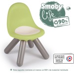 Smoby Life - Children's Chair GRN - made of recycled material, UV -resistant, stable plastic, Fr in inside and drauen, from 18 m