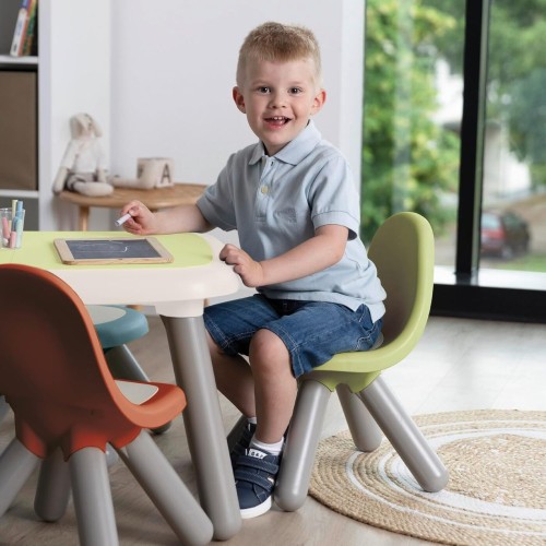 Smoby Life - Children's Chair GRN - made of recycled material, UV -resistant, stable plastic, Fr in inside and drauen, from 18 m