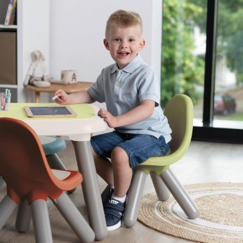 Smoby Life - Children's Chair GRN - made of recycled material, UV -resistant, stable plastic, Fr in inside and drauen, from 18 m